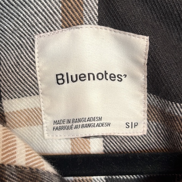 never worn blue notes cropped plaid jacket - Picture 4 of 5